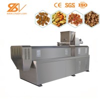 Stainless Steel Twin Screw Extruder SLG70 250KG/H dry dog food extrusion machine