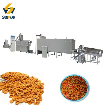 Twin Screw Cat Feed Processing Line Machines Equipment Extruded Pet Food Process Machinery Plant