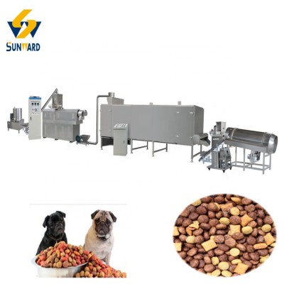 Extruded Pet Food Manufacture Machinery Plant Twin Screw Cat Feed Manufacturing Line Machines Equipment