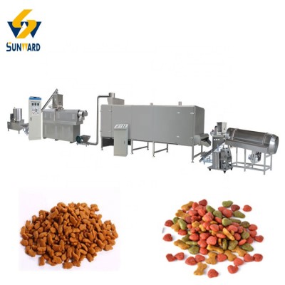 Extruded Cat Food Production Machinery Plant Automatic Pet Dog Food Production Line Machines Equipment