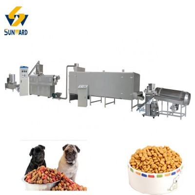 Twin Screw Cat Feed Extruder Machine Extruded Pet Food Machinery