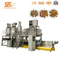 1Ton per hour automatic pet food extruder production machinery plant